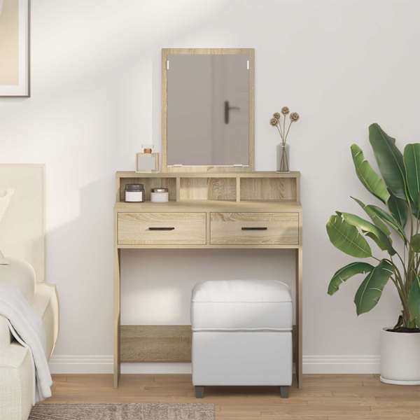 Riietumislaud Sonoma tamm 79 × 41 × 140 cm Tehispuit