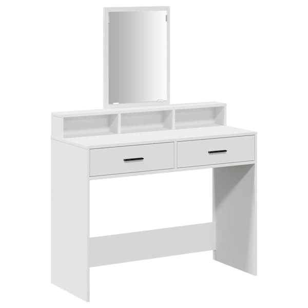 Riietumislaud Valge 100 × 41 × 140 cm Tehispuit