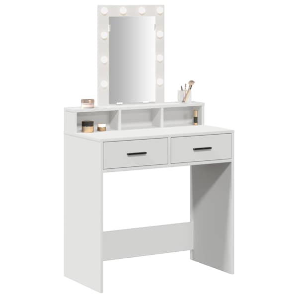 Riietumislaud Valge 79 × 41 × 140 cm Tehispuit
