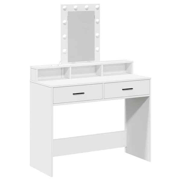 Riietumislaud Valge 100 × 41 × 140 cm Tehispuit