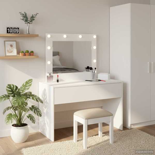 Riietumislaud Valge 83 × 40 × 70 cm Tehispuit