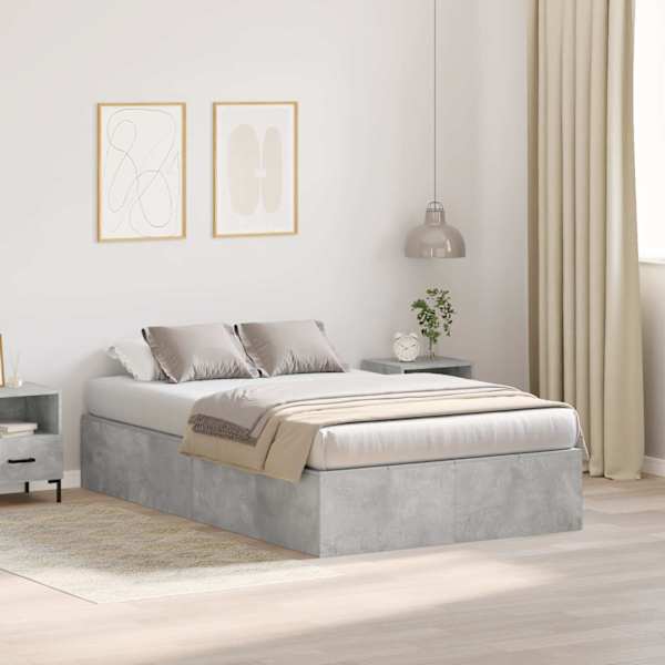 Panipaigaga voodiraam, betoonhall, 120 × 200 cm, tehispuit — mudel 3335368