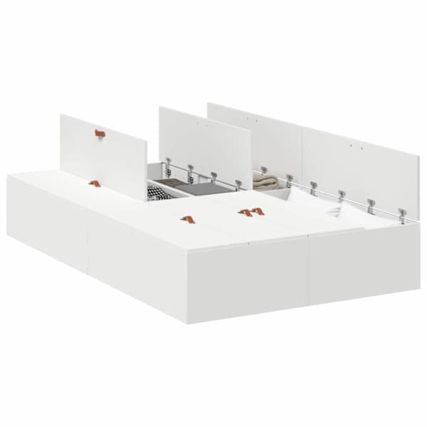Panipaigaga voodiraam, valge, 120 × 190 cm, tehispuit — mudel 3335421