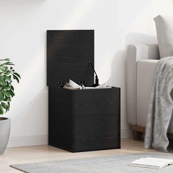Salvestuskarp Must tamm 40 × 42 × 46 cm Tehispuit