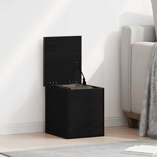 Salvestuskarp Must tamm 30 × 35 × 35 cm Tehispuit