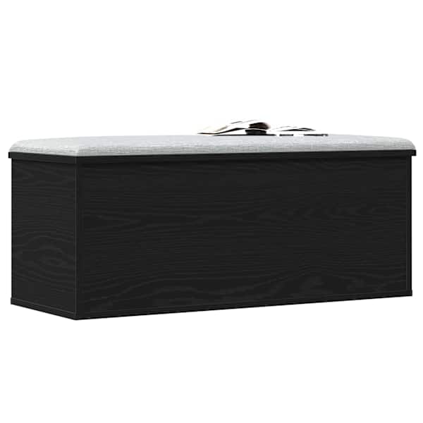 Salvestuskarp Must tamm 90 × 35 × 35 cm Tehispuit