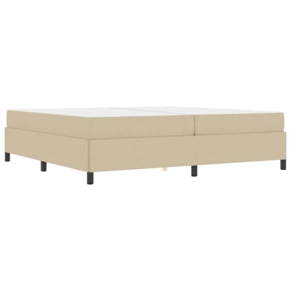 Voodiraam koos 2 madratsiga, hele roheline hall, 200 × 200 cm, kangas — mudel 3399144