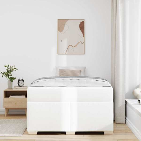 Voodiraam, valge, 120 × 200 cm — mudel 3399235