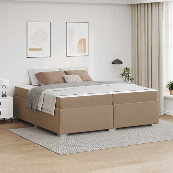 Voodiraam, cappuccino, 200 × 200 cm — mudel 3399253
