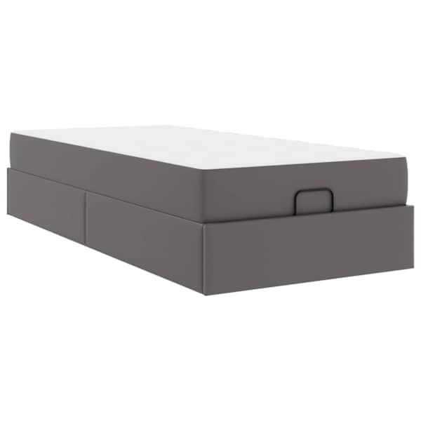 Panipaigaga voodiraam koos madratsiga, hall, 100 × 200 cm — mudel 3399415