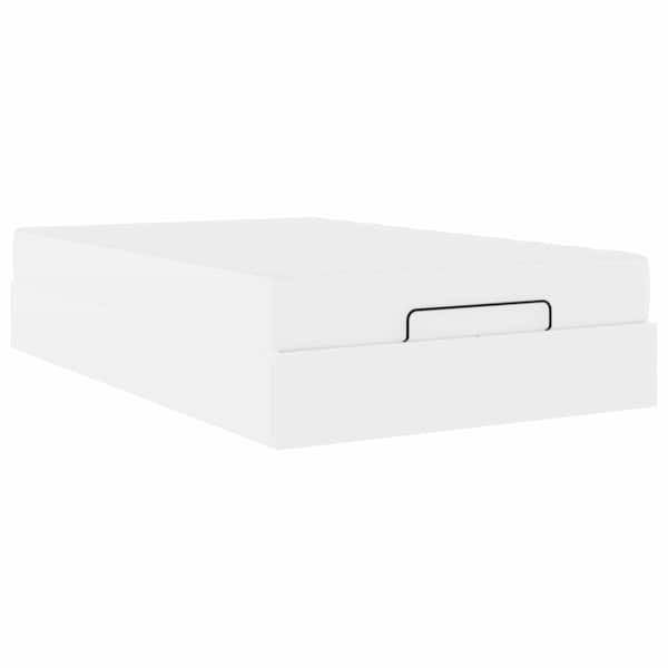 Panipaigaga voodiraam koos madratsiga, valge, 120 × 200 cm — mudel 3399422
