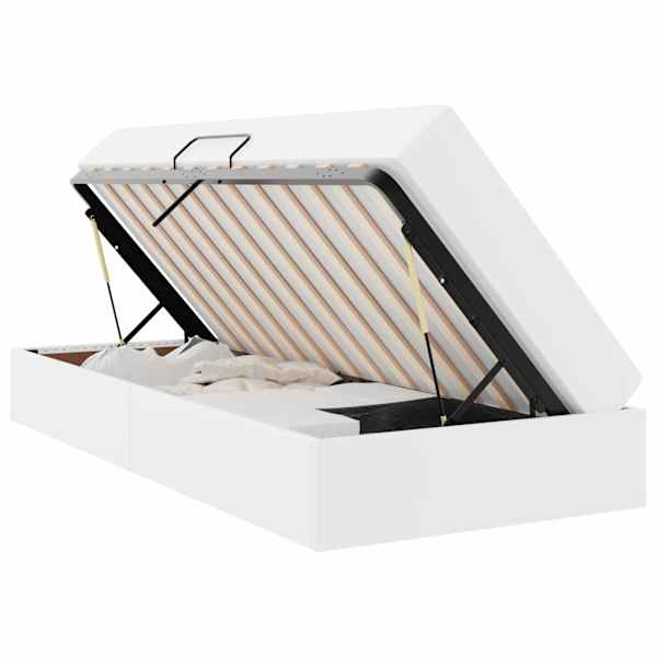 Panipaigaga voodiraam koos madratsiga, valge, 90 × 200 cm — mudel 3399593