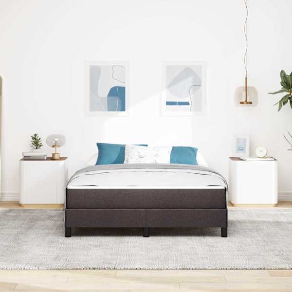 Kontinentaalvoodi koos madratsiga, tumepruun, 160 × 200 cm, kangas — mudel 3398503