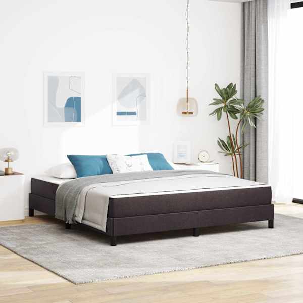 Kontinentaalvoodi koos madratsiga, tumepruun, 180 × 200 cm, kangas — mudel 3398510