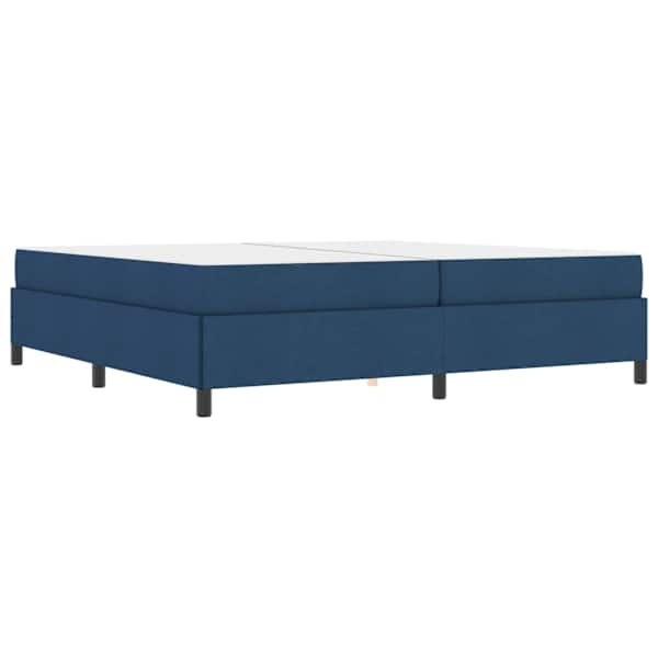 Kontinentaalvoodi koos 2 madratsiga, sinine, 200 × 200 cm, kangas — mudel 3398891