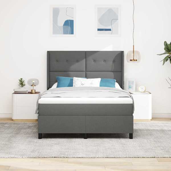 Kontinentaalvoodi, tumehall, 160 × 200 cm, kangas — mudel 3341652
