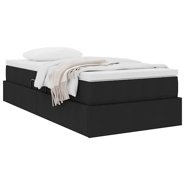 Panipaigaga voodiraam koos madratsiga, must, 90 × 200 cm — mudel 3370202
