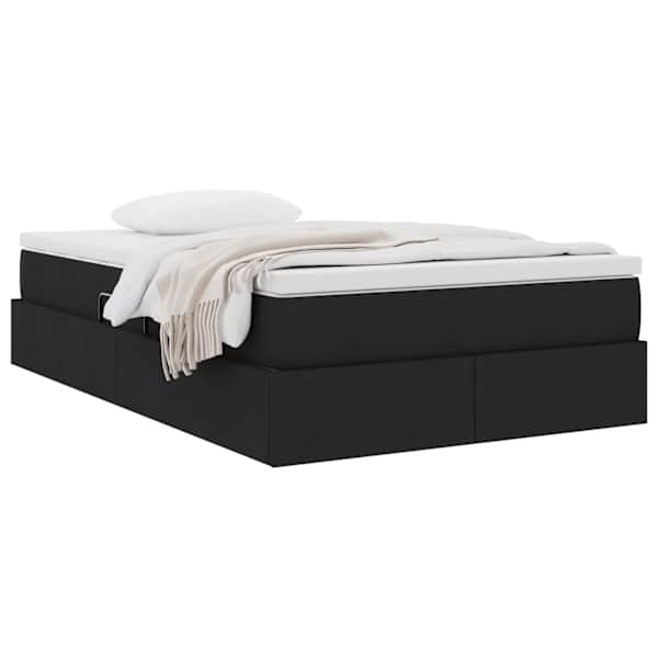 Panipaigaga voodiraam koos madratsiga, must, 120 × 200 cm — mudel 3370220
