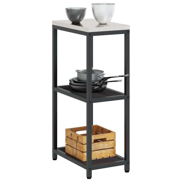 Köögi riiulite komplekt HATTEM Must 30 × 50 × 92 cm Teras