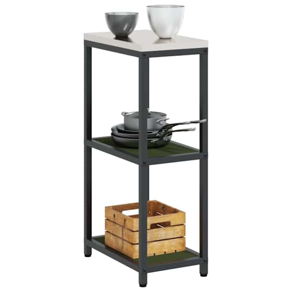Köögi riiulite komplekt HATTEM Oliiviroheline 30 × 50 × 92 cm