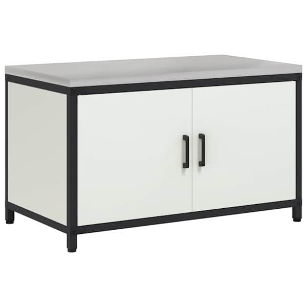 Köögivarustuse Kapp HATTEM Valge 90 × 50 × 53 cm Teras