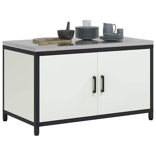 Köögivarustuse Kapp HATTEM Valge 90 × 50 × 53 cm Teras