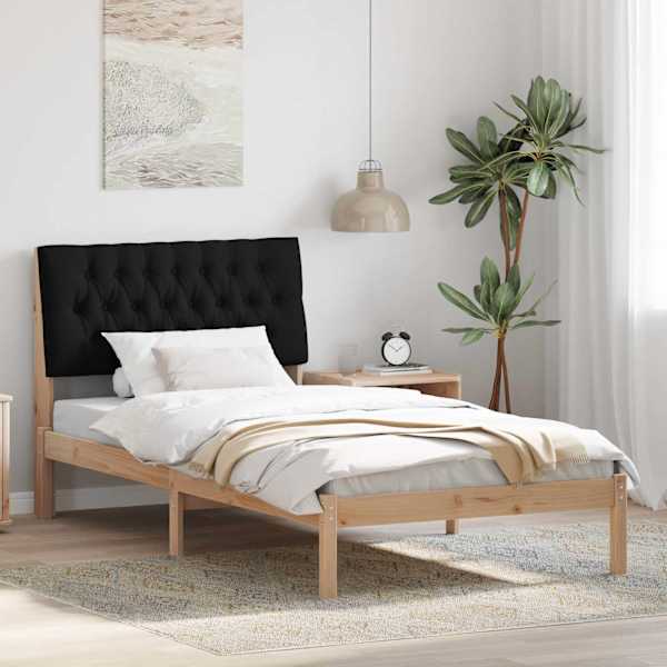 Voodiraam peatsiga, pruun, 100 × 200 cm, männipuit — mudel 878841