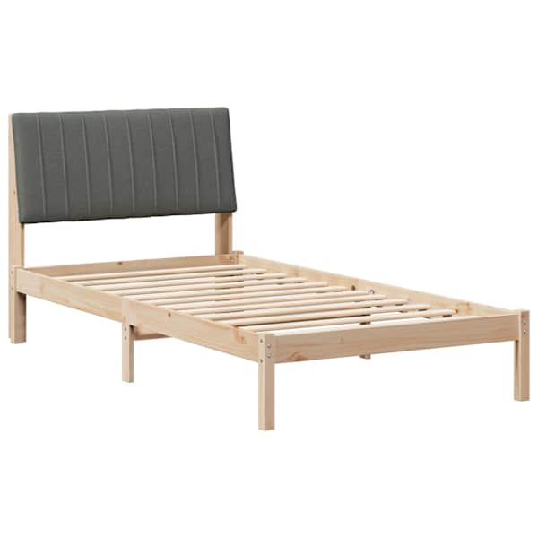 Voodiraam peatsiga, pruun, 100 × 200 cm, männipuit — mudel 878910