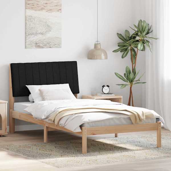 Voodiraam peatsiga, pruun, 100 × 200 cm, männipuit — mudel 878911