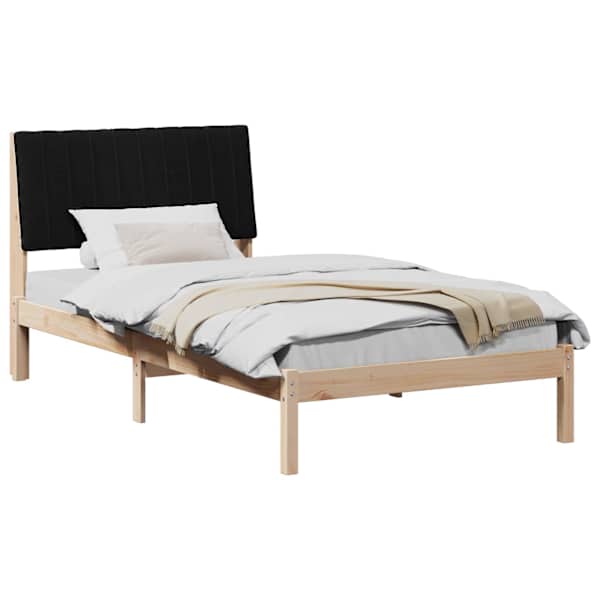 Voodiraam peatsiga, pruun, 100 × 200 cm, männipuit — mudel 878911