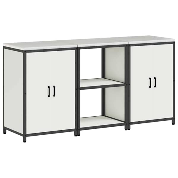 Köögivarustus HATTEM 3 tk Valge 180 × 50 × 92 cm