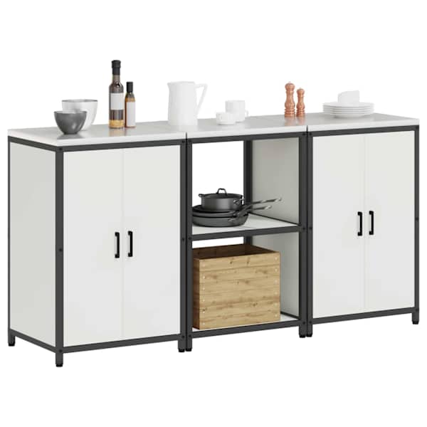 Köögivarustus HATTEM 3 tk Valge 180 × 50 × 92 cm