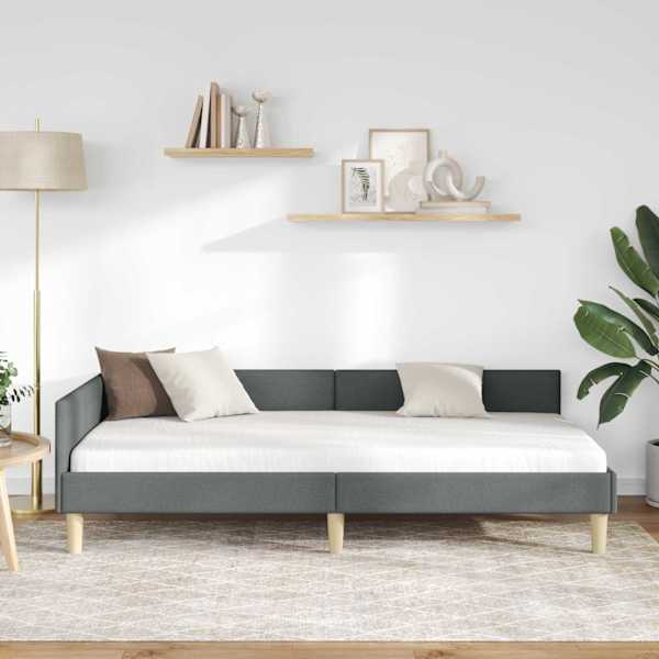 Nurgavoodiraam, tumehall, 100 × 200 cm, kangas — mudel 42016126