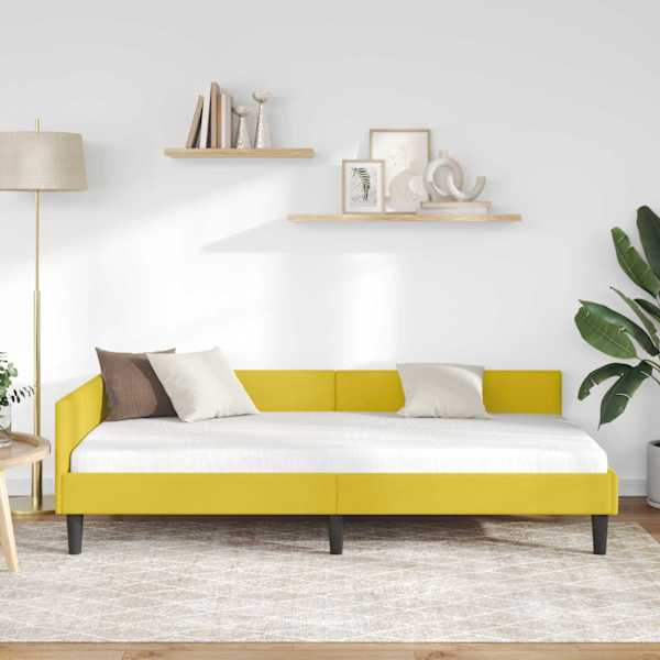 Nurgavoodiraam, kollane, 100 × 200 cm, samet — mudel 42016170