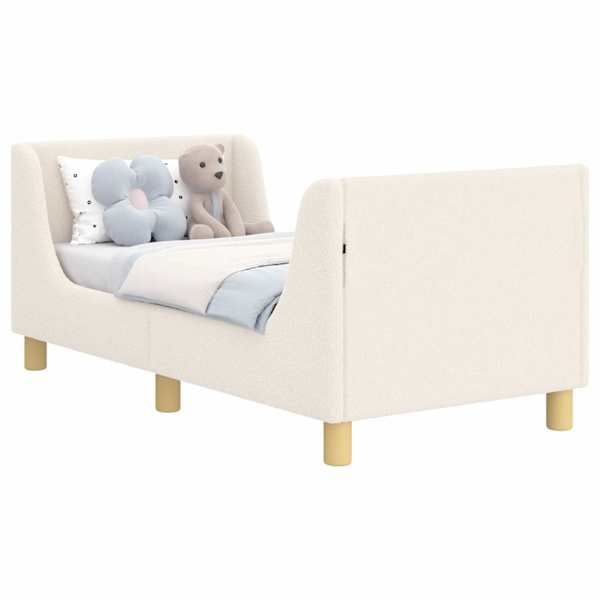 Kuni 3-aastase voodi raam koos peatoega Kreemjas 70 × 140 cm