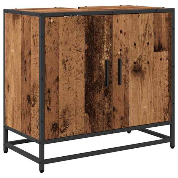 Vannitoa kraanikausi kapp Vana puit 65 × 33 × 60 cm Tehispuit
