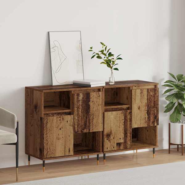 Kappide külgedel 2 tk Vana puit 60 × 35 × 70 cm