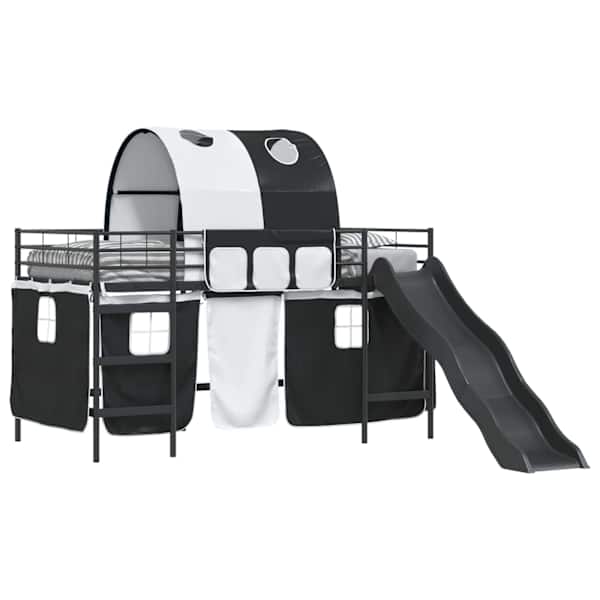 Voodiraam kardinatega, must, 80 × 200 cm, metall — mudel 42020830