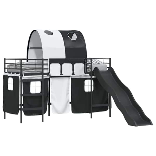 Voodiraam kardinatega, must, 90 × 190 cm, metall — mudel 42020831
