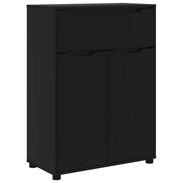 Vannitoa kapp Must 72,5 × 36,5 × 100 cm Tehispuit