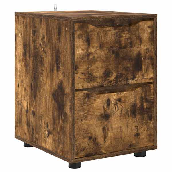 Hoiukapp 40 × 48 × 57 cm Tehispuit Suitsetatud tamm