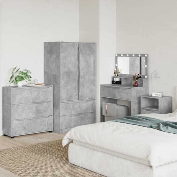 Hoiukapp 80 × 31 × 81 cm Tehispuit Betoonhall