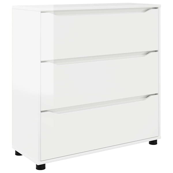 Hoiukapp 80 × 31 × 81 cm Tehispuit Kergelt läikiv valge