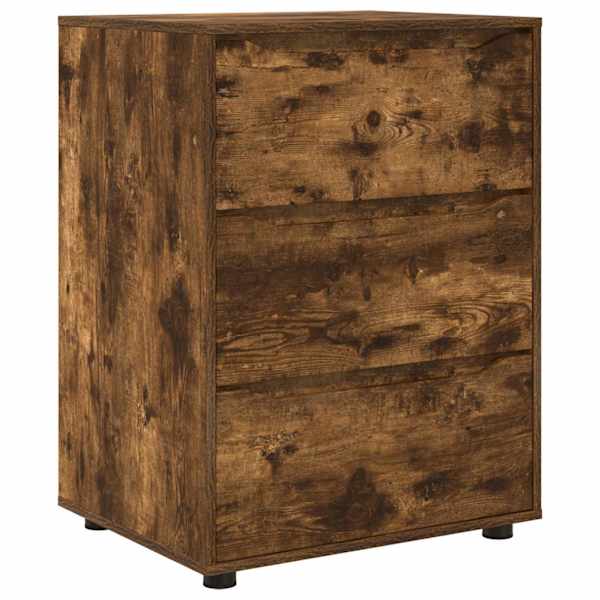 Hoiukapp 60 × 48 × 81 cm Tehispuit Suitsetatud tamm