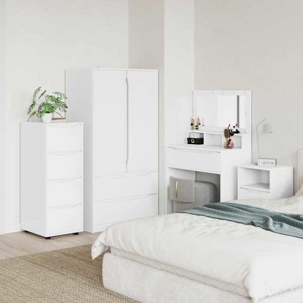 Hoiukapp 40 × 48 × 105 cm Tehispuit Valge