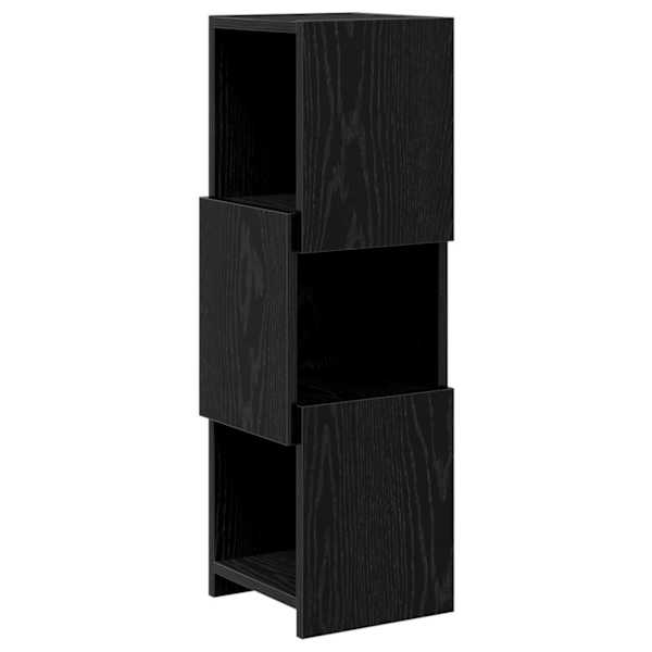 Nurgakapp 25,5 × 25 × 80cm Tehispuit Must tamm