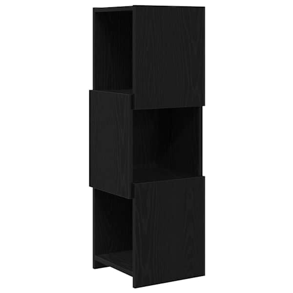 Nurgakapp 30,5 × 30 × 95cm Tehispuit Must tamm