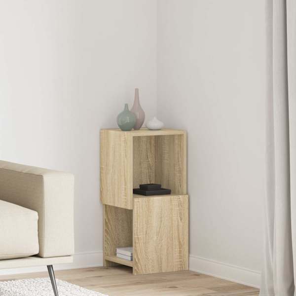 Nurgakapp 30,5 × 30 × 65cm Tehispuit Sonoma tamm