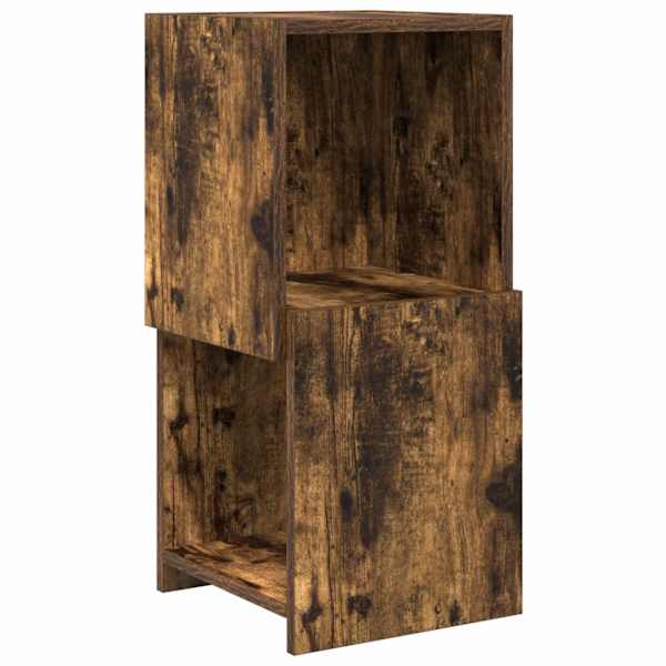 Nurgakapp 30,5 × 30 × 65cm Tehispuit Suitsetatud tamm