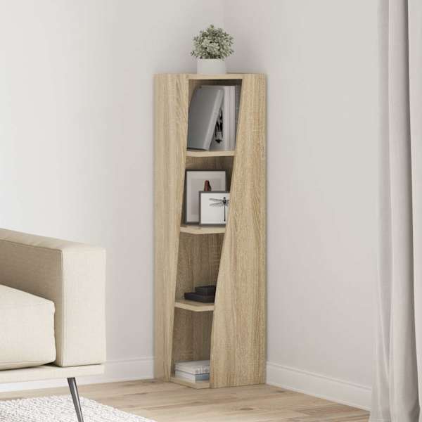 Nurgakapp 27,5 × 27 × 102cm Tehispuit Sonoma tamm